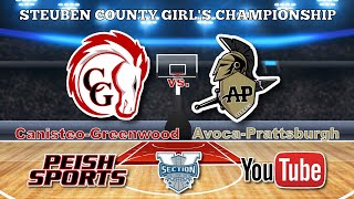 3CanisteoGreenwood Lady Chargers vs 1AvocaPrattsburgh Lady Titans Girls Varsity Basketball [upl. by Aihsoj]