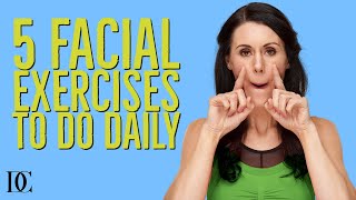 5 Facial Exercises To Do Daily [upl. by Rankin]