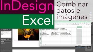 Combinar tabla de datos e imágenes con InDesign y Excel [upl. by Ahael]