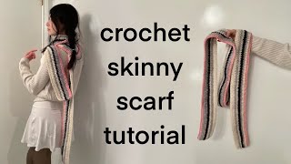 How to Crochet a Scarf  Beginner Friendly Tutorial I teach you all the stitches [upl. by Brittne]