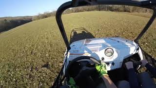 Rzr 570 top speed in a field [upl. by Affrica]