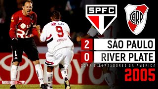 São Paulo 2x0 River Plate  2005  GALLARDO E SALAS NÃO RESISTEM A AMOROSO E A PRESSÃO DO MORUMBI [upl. by Frost992]