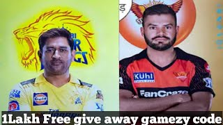 CSK vs srh free give away gamezy code [upl. by Bunder]