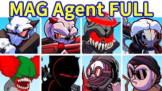 Friday Night Funkin VS MAG Agent Torture FULL WEEK MAG Tricky MAG Agent V3  Madness Combat [upl. by Aleek]