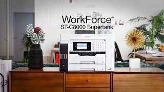 WorkForce STC8000 Supertank  Cartridgefree business printing [upl. by Ardelia765]