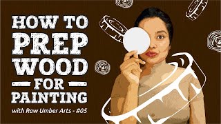 How To Prep and Gesso Wood for Painting  Wood Panel  Wood Slice  Step by Step [upl. by Buyers]