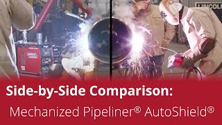 Lincoln Electric’s Mechanized Pipeliner® AutoShield®  Side by Side Comparison [upl. by Jenny]