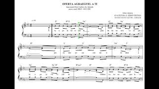 Oferta Agradável A Ti  Cassiane  partitura coral com cifra pdf  três vozes em pdf [upl. by Huldah]