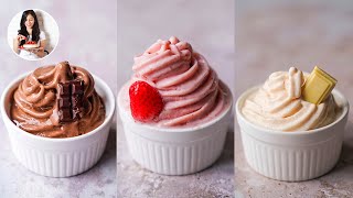 🍨 3 Helados Cremosos de Yogur Sin azúcar Facilísimos  Auxy [upl. by Brodeur]