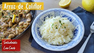 Cómo Hacer Arroz de Coliflor Saludable Baja en Carbohidratos [upl. by Aikcir]