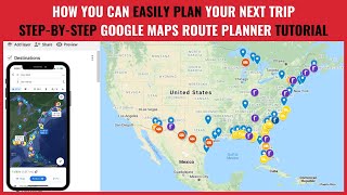 Google My Maps route planner stepbystep tutorial [upl. by Soisatsana]