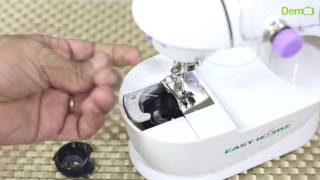 Portable sewing machine or Mini selai machine review How to do thread gear cleaning demo in Hindi [upl. by Todhunter]