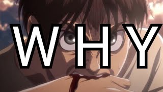 Why Couldnt Eren Transform Here Plot hole Explained [upl. by Lilaj]