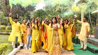 Simple and best Haldi Ceremony 2022  Haldi rasam  Indian wedding  Haldi entry  Bride Puja gupta [upl. by Chancellor970]