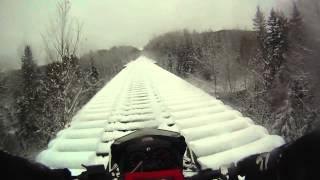 Ontario Snowmobiling January 2013 [upl. by Suedaht735]