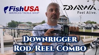 Downrigger Rod and Reel combo for Great Lakes Salmon and Trout Fishing [upl. by Nosnej]