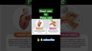 Differences between Heart rate and pulse rate heart pulse rate human body anatomy physiology [upl. by Oscar476]