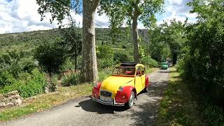 Concentration de 2CV DYANE de la Crau à Massac en pays Cathare 4K [upl. by Jacobsen]