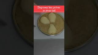 Tarte Bourdaloue Poire amp Noisette  Recette Express en 1 Minute  🍐🥧 [upl. by Anilegnave370]