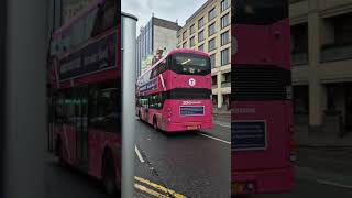 Metro operating through Belfast with Volvo B5TLs amp Wright Streetdeck Electroliners [upl. by Suissac507]