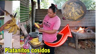 Platanos cosechados en casa😱aguita de platanos maduros cocidos que ricos😱 [upl. by Corron]