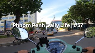 Phnom Penh city daytime traffic  37 [upl. by Anir]