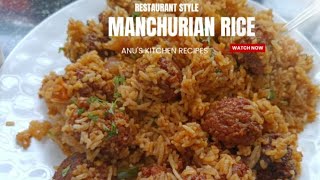 Rpestaurant style tasty Manchurian rice precipe बहुत ही स्वादिष्ट रेसिपी [upl. by Nerval821]