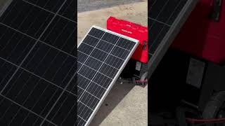 Renogy 100W Solar Panel Output Test lithium battery charge shorts solar [upl. by Nayar]