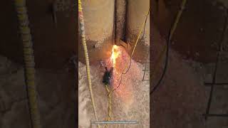 Use Flame Cutting Equipment To Cut CT Buckle Of Steel Pipe Piles Underwater [upl. by Abate]