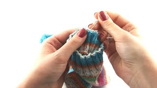 How to Knit Socks 9 Weaving in loose ends [upl. by Longawa]