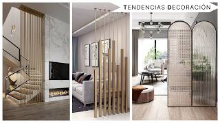 TENDENCIAS DE PASILLOS RECIBIDOR Y CELOSÍAS IDEAS DE DECORACIÓN Design Trends IDEAS WITH WARM COLORS [upl. by Thane]