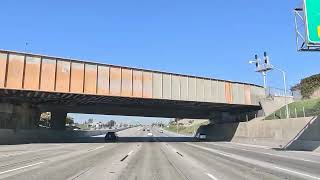 Driving from Costa Mesa to Fullerton California CA55 I5 freeway United States 4K [upl. by Tiffany907]