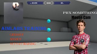 【PRX something】AIMLABS TRAINING W【MOUSECAM】GRIDSHOT [upl. by Shirlee]