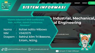 Sistem Informasi Web Conference Role  Author Admin Conference Reviewer [upl. by Noremac251]