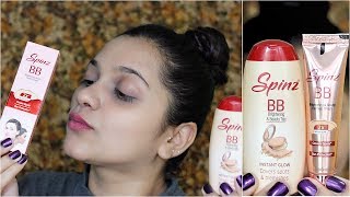 SPINZ BB BRIGHTENING amp BEAUTY CREAM amp TALC REVIEW  DEMO  FIRST IMPRESSIONS  Pavithra iyer [upl. by Kroo]