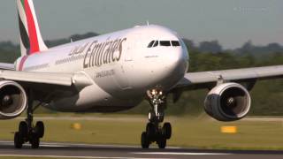 Airbus A330  8 smooth landings at Manchester [upl. by Naie281]