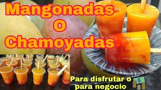 MANGONADAS o CHAMOYADAS de mango🥭 riquísimas para este calor🌞 [upl. by Dusza]