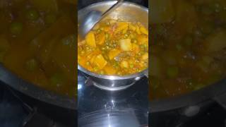 Aloo matar sabji  perfect side dish for roti amp Ricerecipe cooking shortvideo shorts aloo [upl. by Anaib]