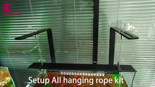 How to setup Chihiros AII hanging rope kit [upl. by Naellij153]