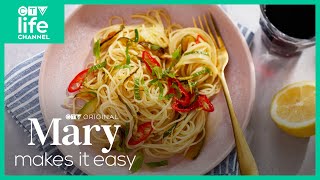 Zucchini Capellini Recipe  Mary Makes It Easy [upl. by Oderfigis]