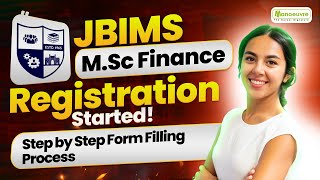 JBIMS MSc Finance Admission Process Started Step By Step Form Filling Process [upl. by Ariom]