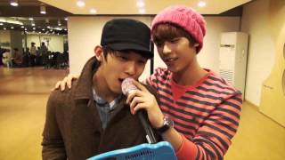 Minhyuk n Hyunsik BTOB Singing Sechs Kiess Couple [upl. by Otanod778]