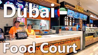 Food Prices in Dubai Food Court in Dubai Mall Review 4K 🇦🇪 [upl. by Eah]