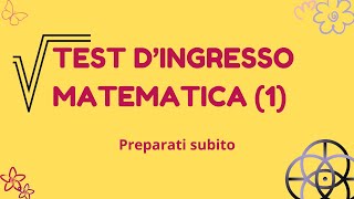 Test dingresso matematica per le superiori parte 1  aritmetica cosa devo sapere [upl. by Aititil]