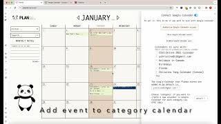 Planda Google Calendar Sync [upl. by Tobe385]