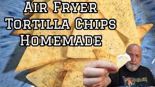 Easy Air Fryer Snack Homemade Tortilla Chips are they any good [upl. by Aicats]