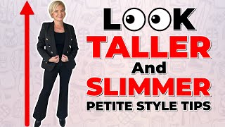 Petite Style Tips  5 Ways to Look Taller and Thinner INSTANTLY [upl. by Nievelt]