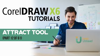 Corel Draw X6 Tutorials in UrduHindi part 12 attract tool [upl. by Ahsirtap]