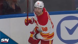 Justin Kirkland Buries Rebound To Give Flames Lead Over Canucks [upl. by Osbourn]