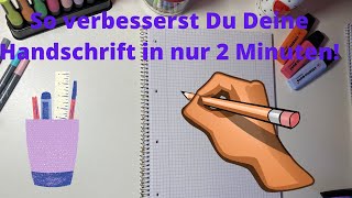 Handschrift verbessern in 2 Minuten  Diese Tipps helfen DIR garantiert  Erklärsterne [upl. by Khosrow12]